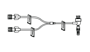 BD Maxguard T-Connector Extension Sets - Maxguard Minibore Extension Set with Bi-Fuse and T-Connector, 5.5" L - MXT1006