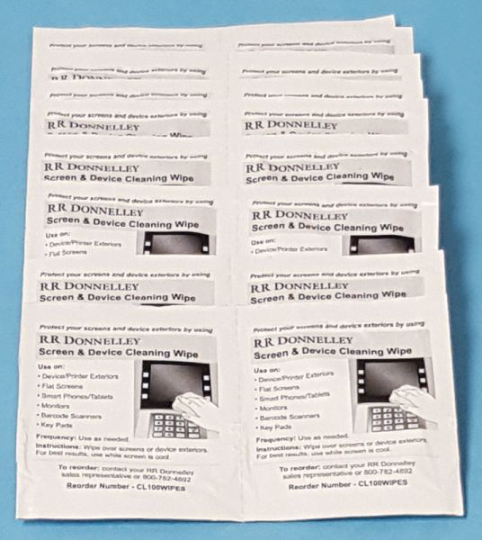 Medical Use Labels - Device Cleaning Wipe