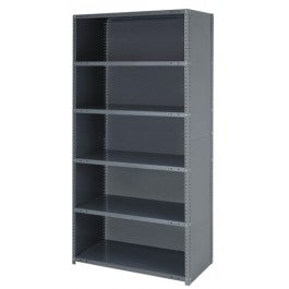 Closed 18" x 36" x 39" Steel Storage Rack with 5 Shelves