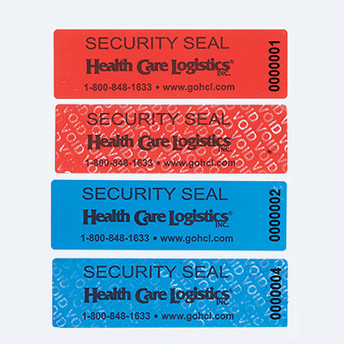 MedValue Self-Adhesive Tamper-Evident Seals, Removable Adhesive