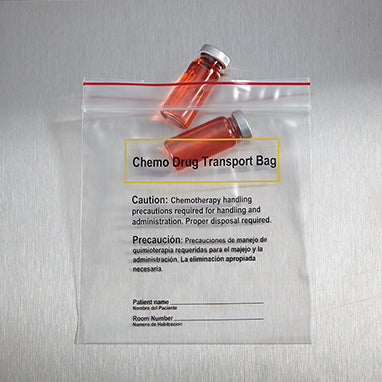 MedValue Chemo Drug Transport Bags, 6 x 6