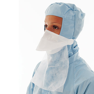 MedValue Pouch-Style Face Masks w/ Neck Guard, Non-Sterile