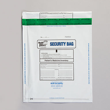 MedValue Patient's Medicine Inventory Bags, 12 x 14, White