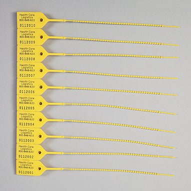 MedValue Pull-Tight Seals, Consecutively Numbered, Yellow, Case