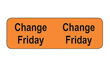 MedValue Tube Change Labels/Friday