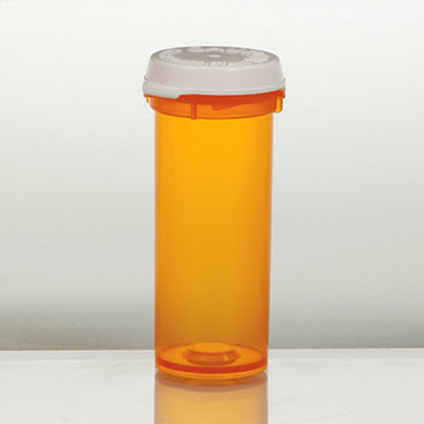 MedValue Friendly and Safe Vials with Snap Caps Attached, 9 Dram