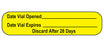 MedValue Date Vial Opened Labels