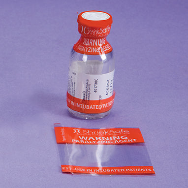 MedValue Warning Paralyzing Agent Shrink Bands