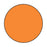 MedValue Blank Circle Labels, Orange