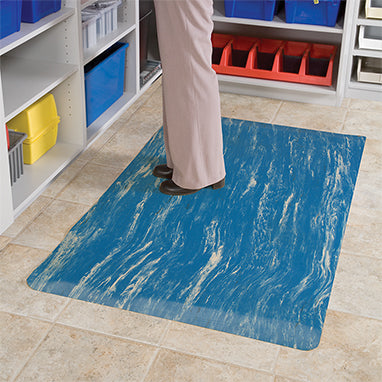 MedValue Smooth Anti-Fatigue Mat, Blue, 5 x 3