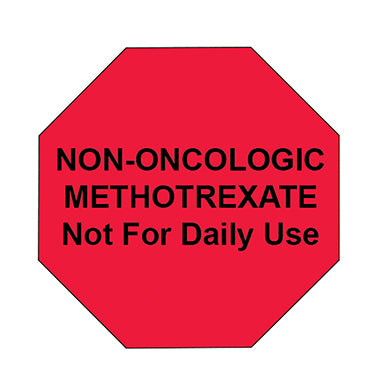 MedValue NON-ONCOLOGIC METHOTREXATE Stop Sign Labels