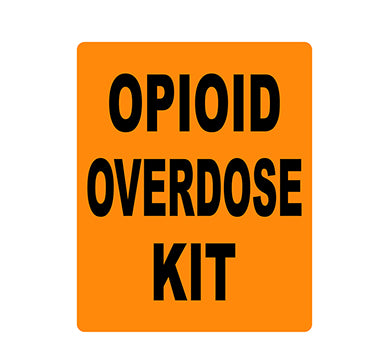 MedValue Opioid Overdose Kit Label, 3x5