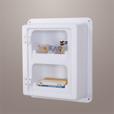 MedValue Easy-View Locking Wall Cabinet w/ Key Lock