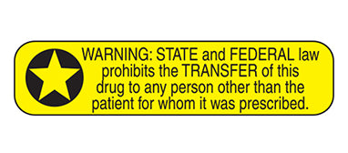 MedValue Warning State and Federal Law Labels