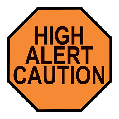 MedValue High Alert Agent Octagon Vinyl Labels for Automated Dispensing Cabinets