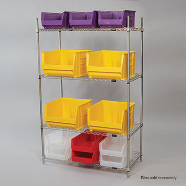 MedValue Stainless Steel Adjustable Wire Shelving