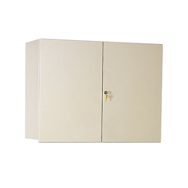 MedValue Wall Cabinet with Locking Overhang Doors, 36 Inch