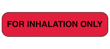 MedValue For Inhalation Only Labels