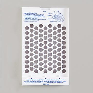 MedValue Plastic Sealing Tray for 90-Day Blister Cards