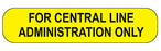 MedValue For Central Line Administration Only Labels