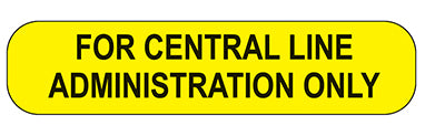 MedValue For Central Line Administration Only Labels