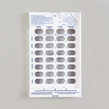 MedValue Plastic Sealing Tray for 31-Day Blister Cards