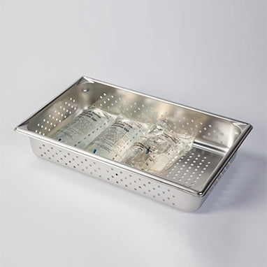 MedValue Perforated Stainless Steel IV Tray