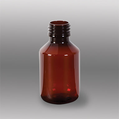 MedValue Amber Plastic Bottles Only, 100mL