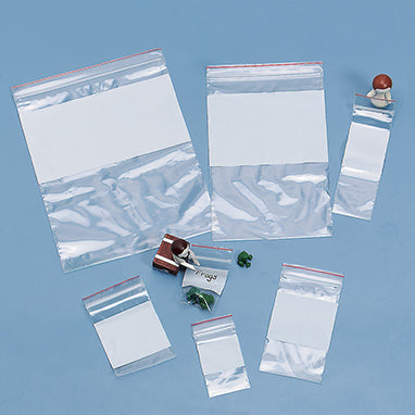 MedValue Easy-Write Reclosable Bags, Single-Track, 3 x 5