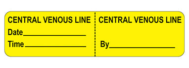 MedValue Central Venous Line Labels