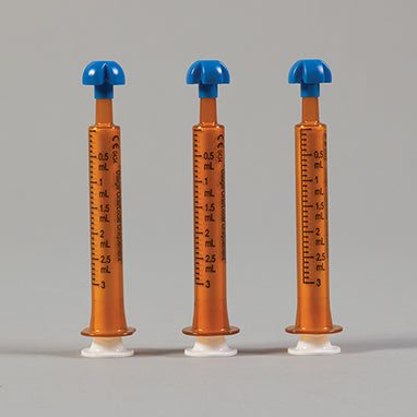 Comar® mL Only Oral Dispensers with Tip Caps, 3mL - Amber