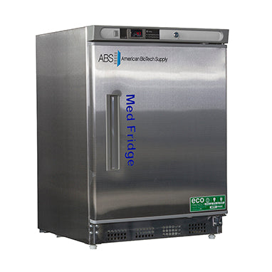 MedValue ABS Undercounter Stainless Steel Pharmacy/Vaccine Refrigerator, 4.5 cu. ft., °F