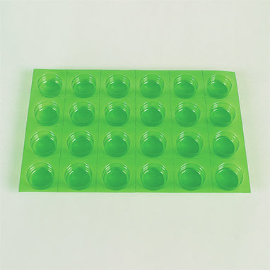 MedValue Class A Round Green Blisters, Shallow, PVdC