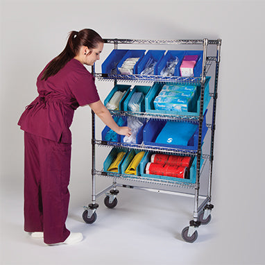 MedValue Slanted-Shelf Wire Rack