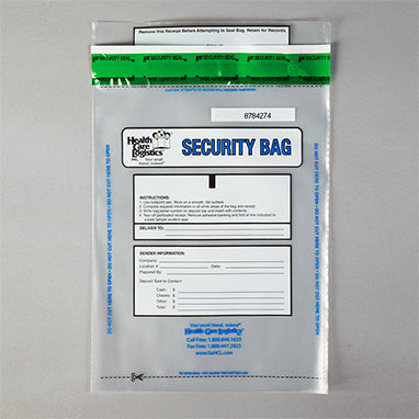 MedValue Alert Void Security Bags, Clear, 10 x 14