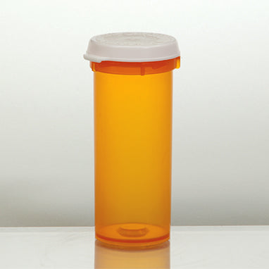 MedValue Friendly and Safe Vials with Snap Caps Attached, 16 Dram