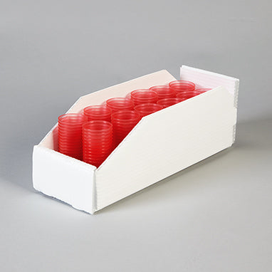 MedValue Corrugated Plastic Caddies, 4x4x12