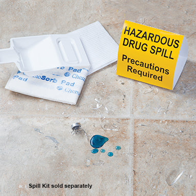 MedValue Hazardous Drug Spill Warning Tent Sign