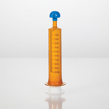 Comar® mL Only Oral Dispensers with Tip Caps, 10mL - Amber