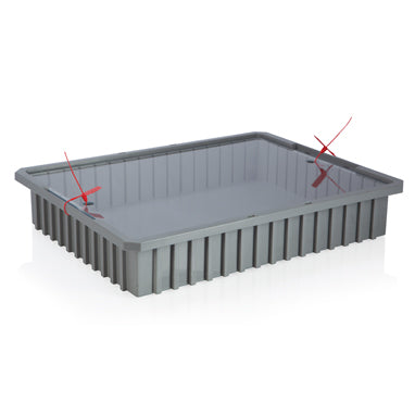 MedValue Divider Box with Security Seal Holes, 22x4x17