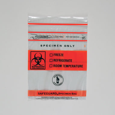 MedValue Biohazard Specimen Bags, 8 x 10