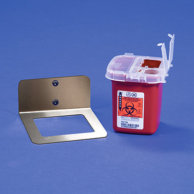 MedValue Sharps Container and Bracket for Mobile Hygiene Station