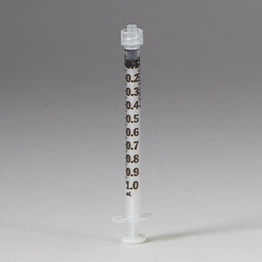 Sterile Monoject Luer-Lock Syringes, 1mL, Case