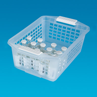 MedValue Flip and Stack Storage Basket, Medium, 12x4.5x8, Case