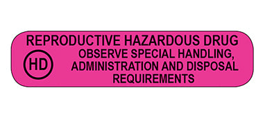 MedValue Reproductive Hazardous Drug Labels