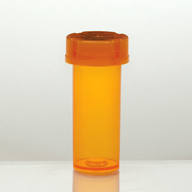 MedValue Friendly and Safe Vials with Child-Resistant Caps Attached, 9 Dram