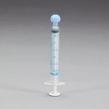 ExactaMed Oral Dispensers w/ Tip Caps, 3mL - Clear