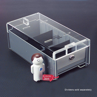 MedValue Small Locking Refrigerator Storage Box, Acrylic