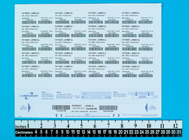 MedValue Laser Patient Identification Wristband and 20 Chart Labels