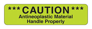 MedValue Caution Antineoplastic Material Labels